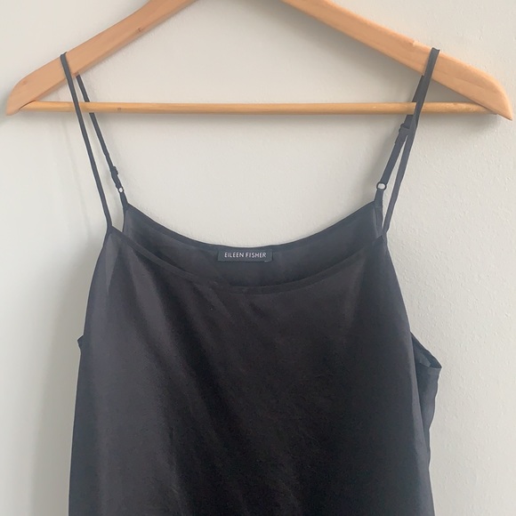 Eileen Fisher Black Silk Camisole - Picture 3 of 7
